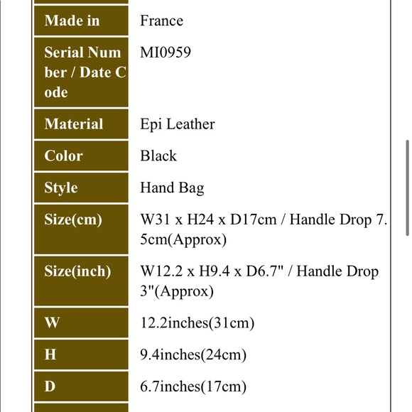 🔥🔥WEEKEND SALE🔥🔥LOUIS VUITTON🔥🔥EPI ALMA BAG🔥🔥🔥 - Picture 4 of 16